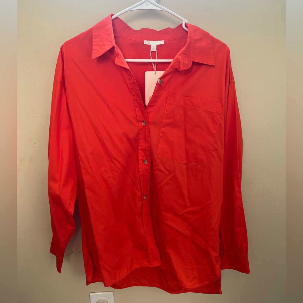 Gb Oversized Button-Down. Small Nwt - image 1